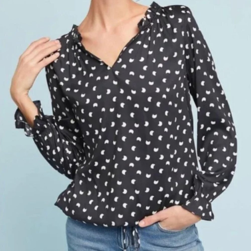 NWT Anthropologie Dolan French Quarter Crescent Moon Top